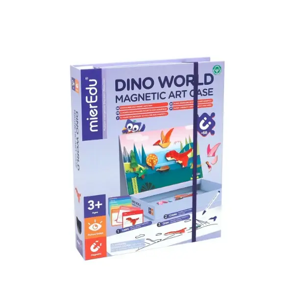 Juego y arte magnético mundo dinosaurios