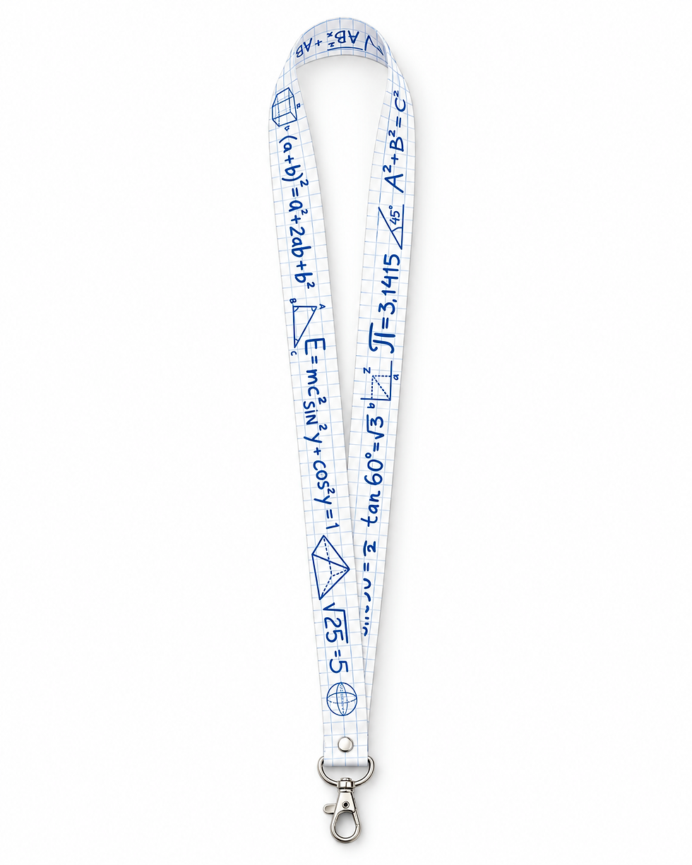Miniatura: Lanyard Matemáticas - Fórmulas Cuadriculadas