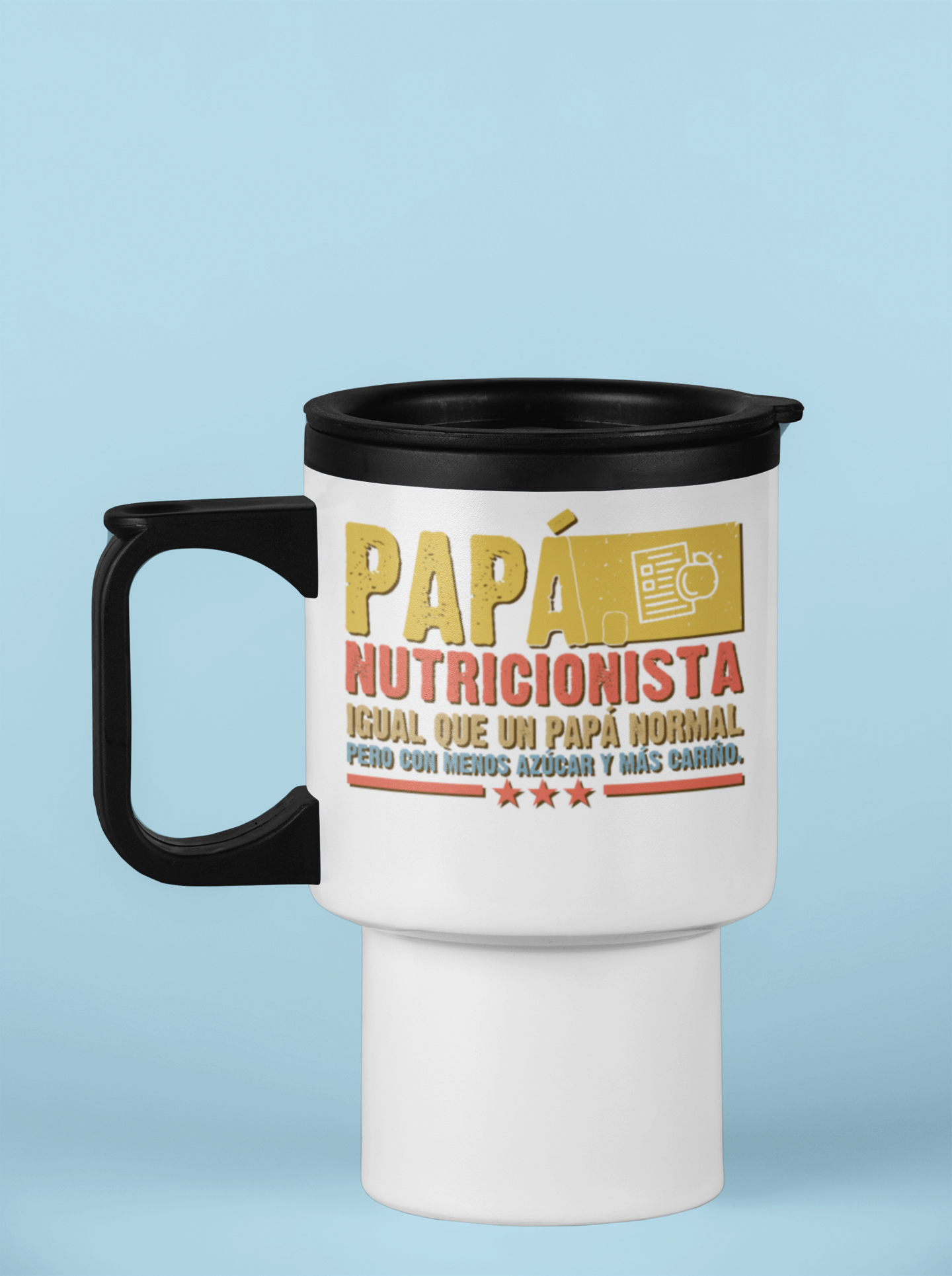 Tazón Térmico “Papá Nutricionista” – Con menos azúcar y mucho más cariño
