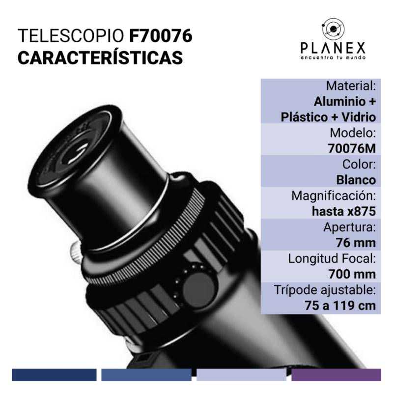 Miniatura: Telescopio F70076 Astronómico Profesional UHD 875x