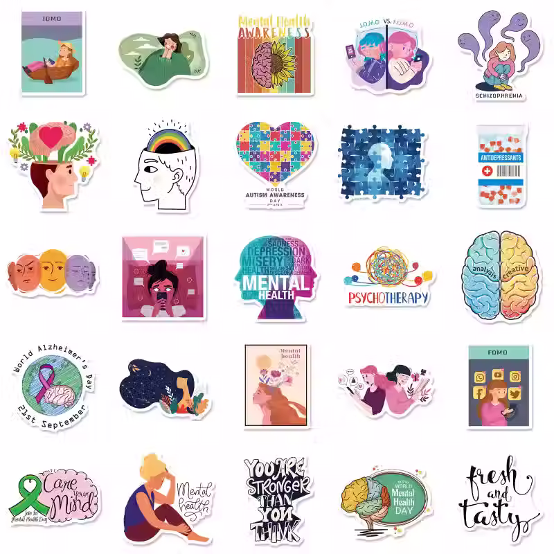 Miniatura: Set de 50 Stickers Psicología