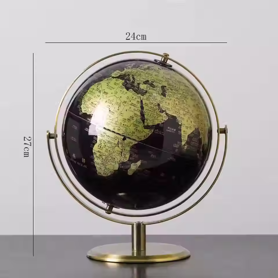 Miniatura: Globo Terráqueo negro con dorado