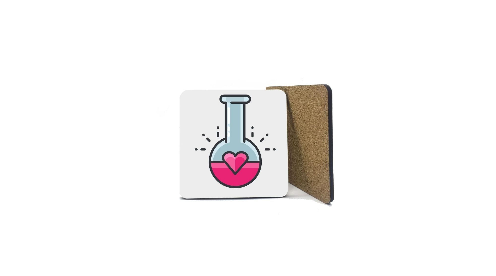 Posavaso de Corazón en Matraz