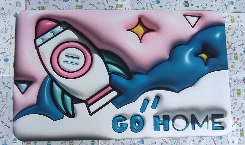 Miniatura: Limpiapiés diseño astronautas