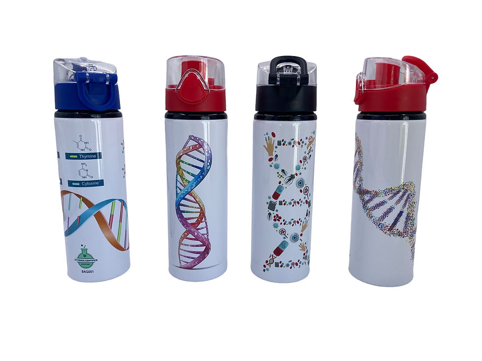 Miniatura: Botellas diseños de ADN