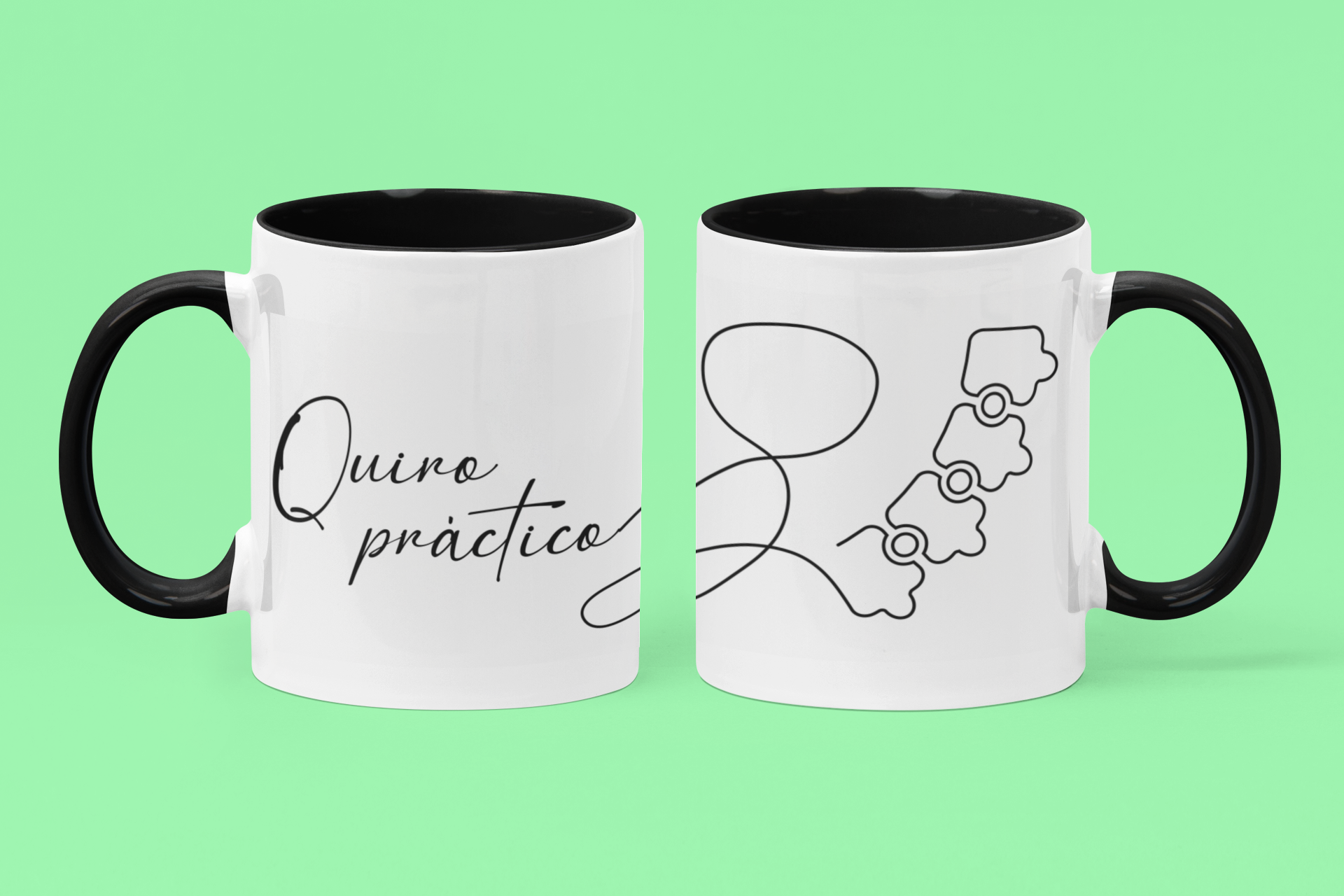 Tazón Quiropráctico Manuscrita