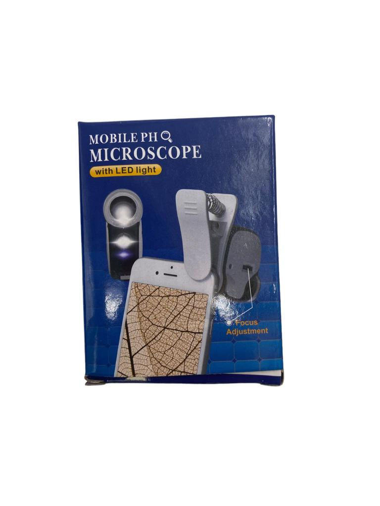 Miniatura: Lupa Microscopio para Celular 55x Luz Led
