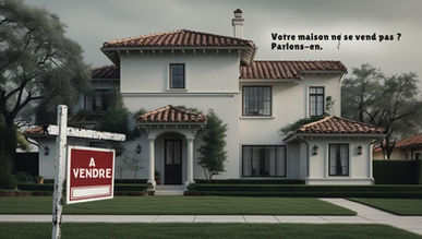 Maison à vendre non vendue à Ballan-Miré avec panneau À VENDRE — raisons d'une vente bloquée