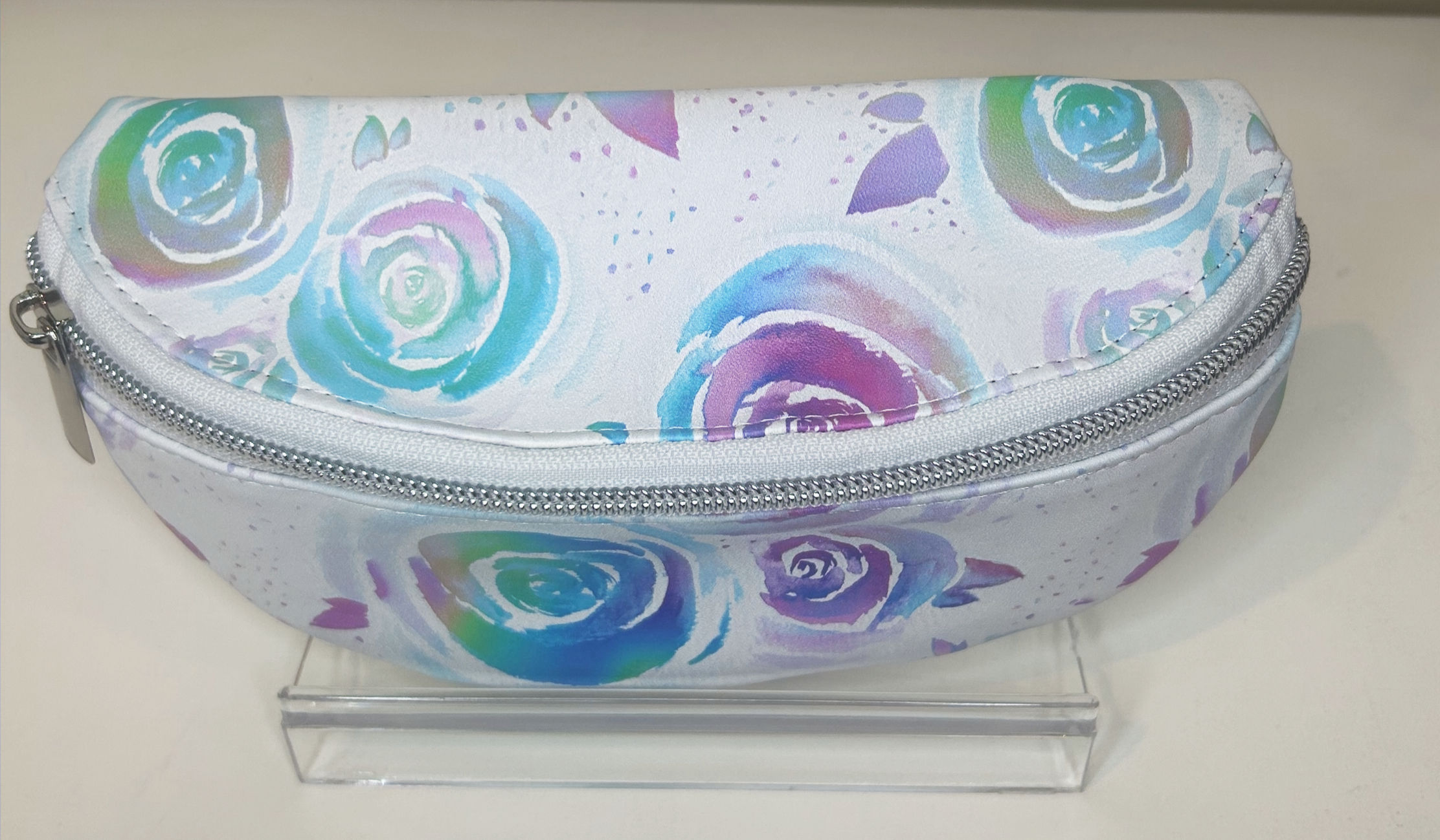 Watercolor Roses Sunglass Case