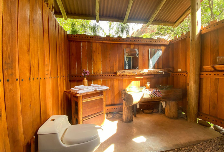 Bathroom river cabin