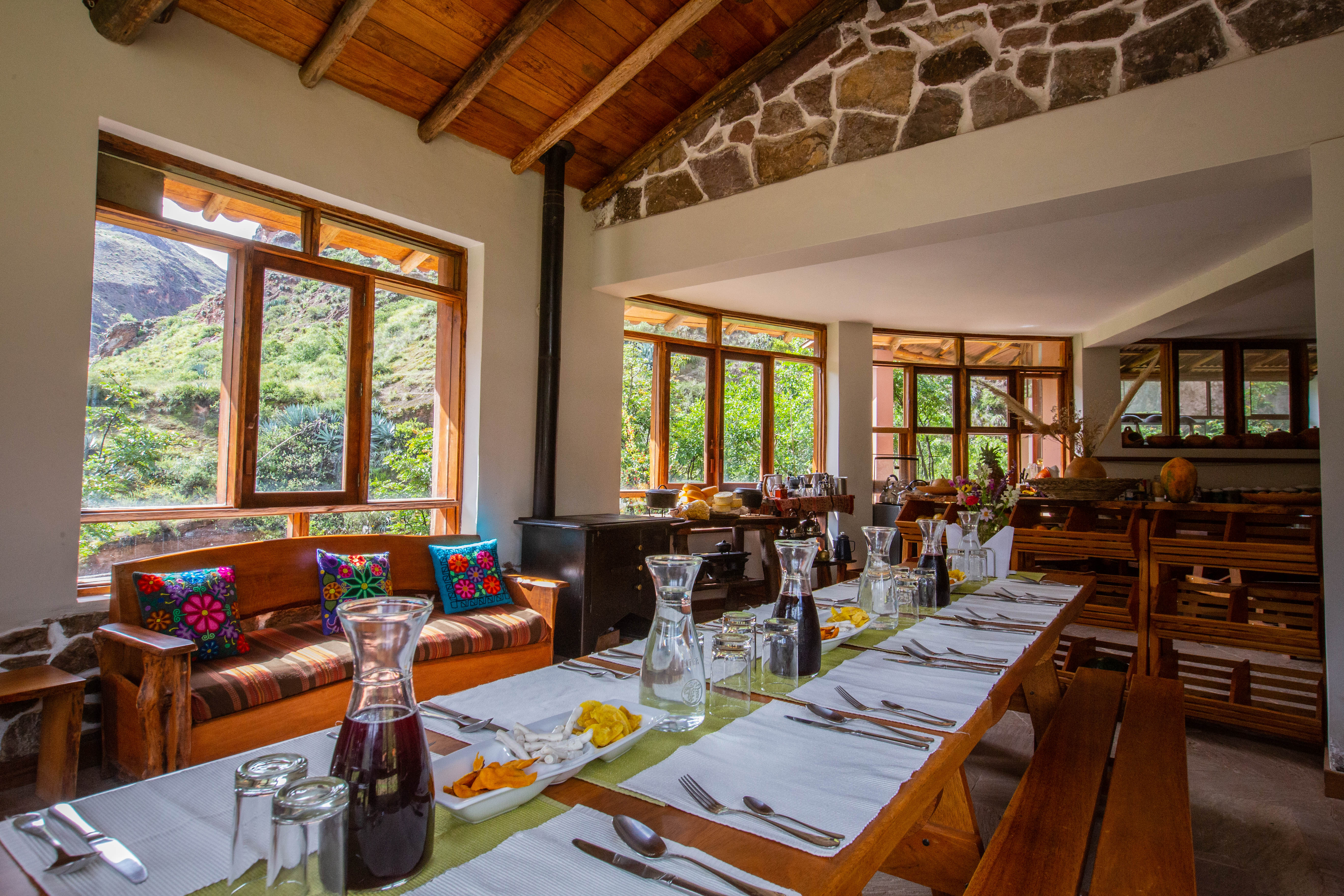 La sala da pranzo
