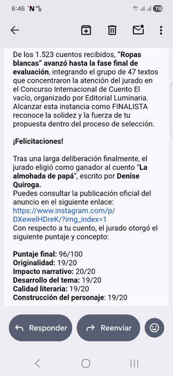 Concurso Internacional de cuento