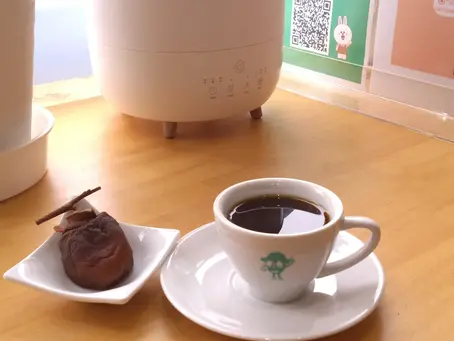 干し柿とコーヒー