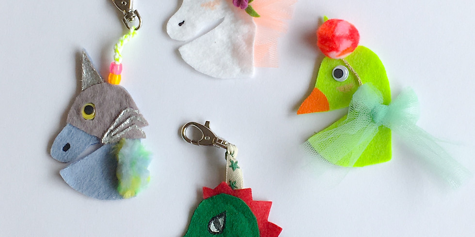 Animaux fantastiques en feutrine