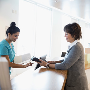 Front Desk at Clinic