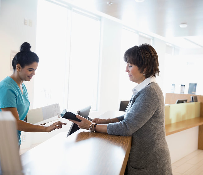 Front Desk at Clinic