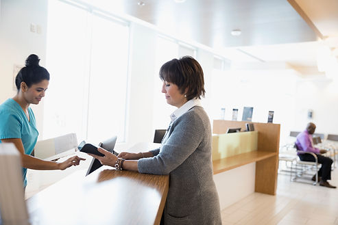 Front Desk at Clinic