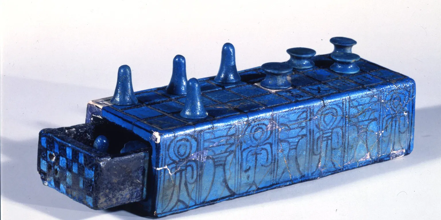 Senet game from faience