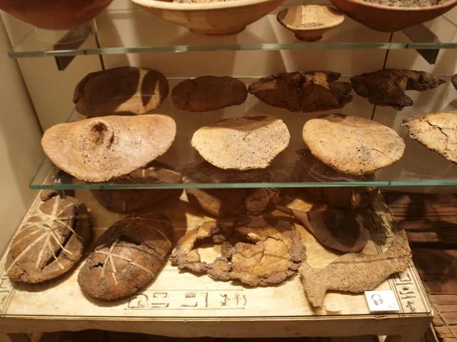 Ägyptische Artefakte im Museum: Töpferwaren und Gebrauchsgegenstände