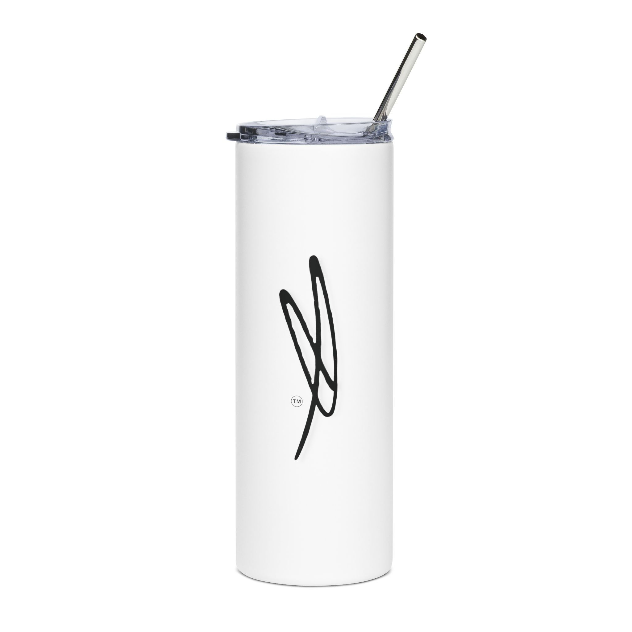 Signature White Stainless Steel Tumbler, 20oz