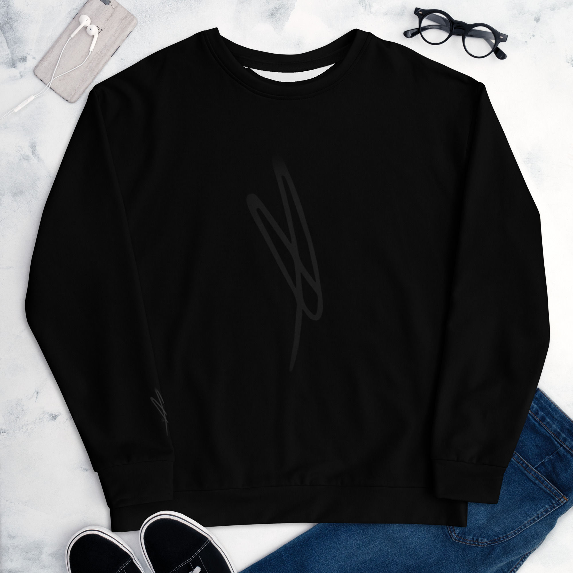 Signature Color Unisex Sweatshirt (Black)