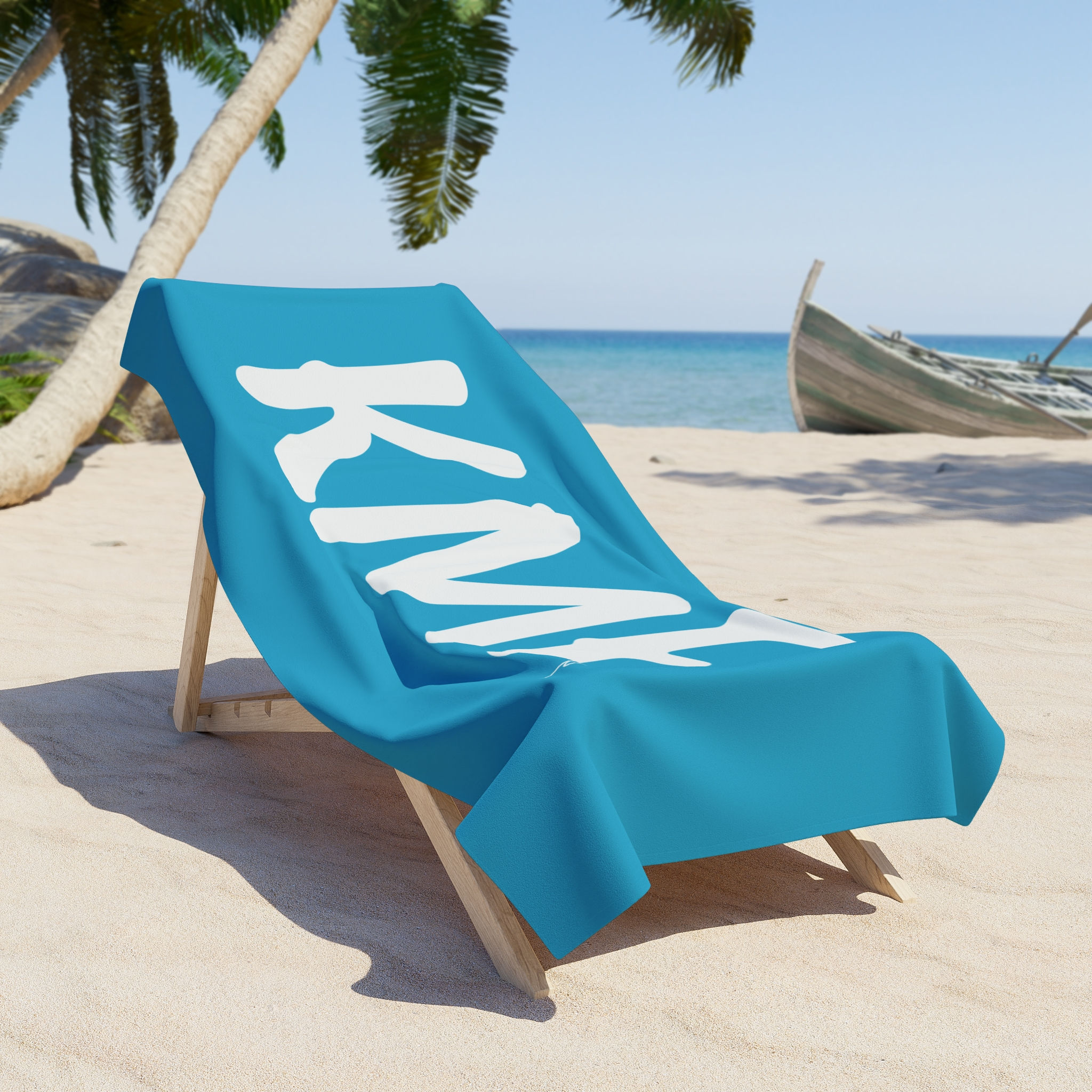 KMF w/ Signature Teal Beach Towel