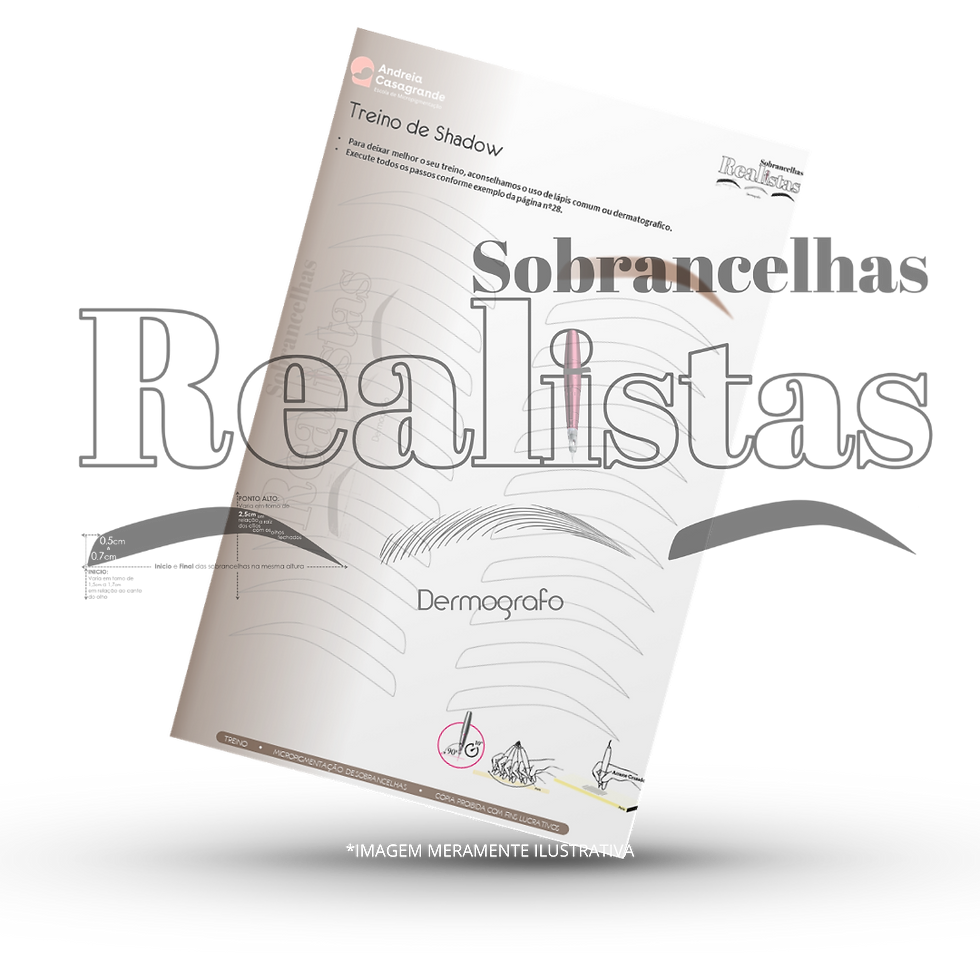 Miniatura: [COMBO] Apostila + Todos Materiais - Sobrancelhas Realistas no Dermografo - Micr