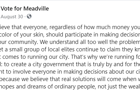 Community voices, college choices or selective, persuasive canvassing?
