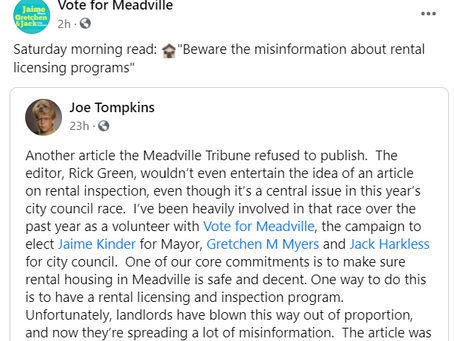 R.I.P. Vote for Meadville