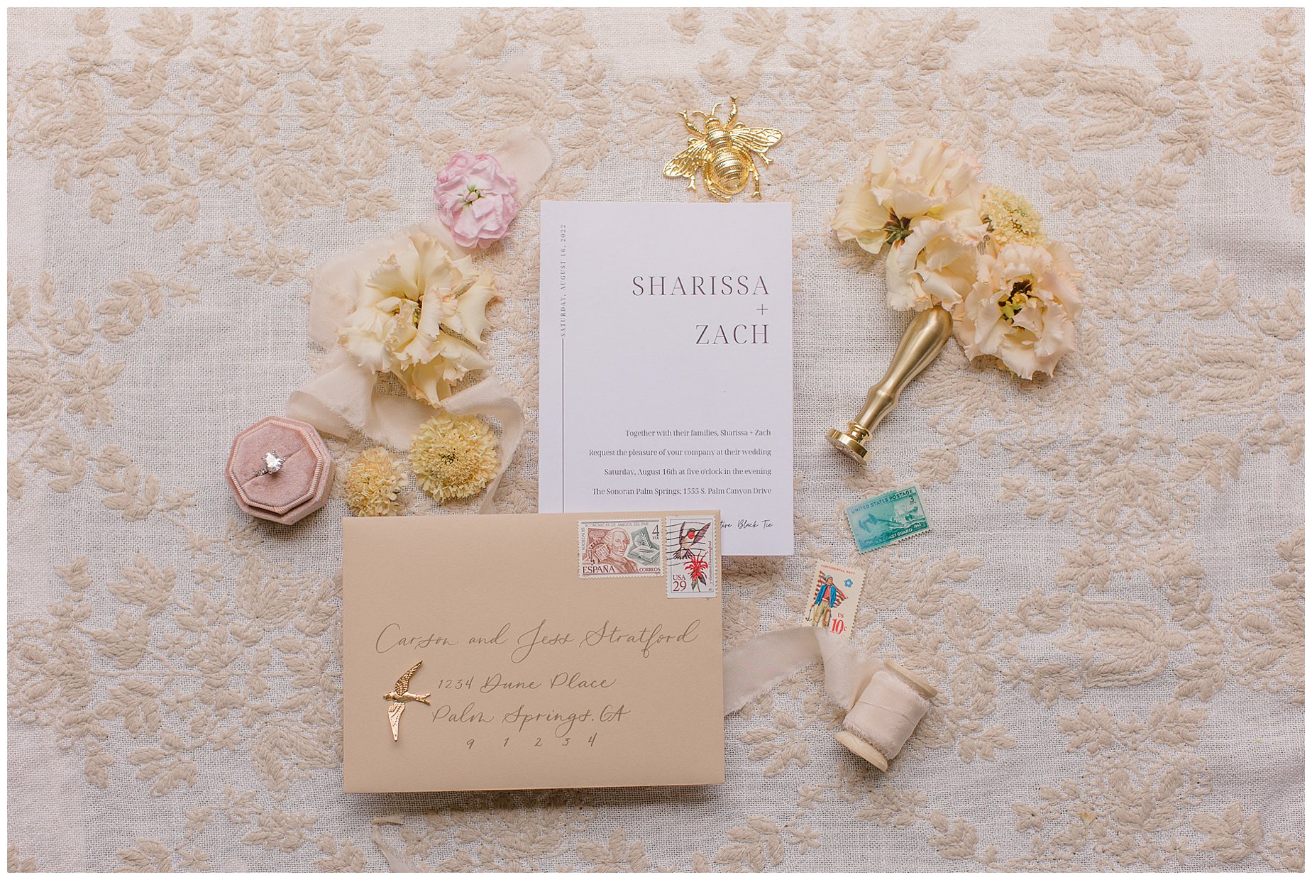 Wedding Invitation with florals