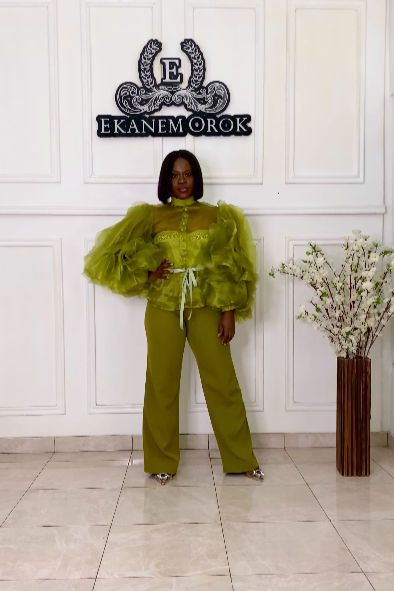 Hand Crafted Organza Blouse (7)