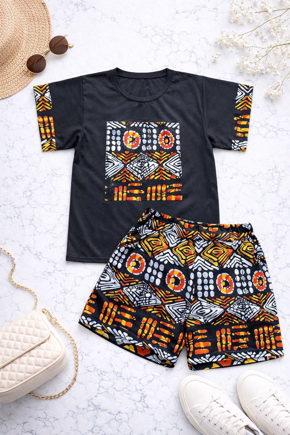 Thumbnail: Midnight Ember Tribal Two-Piece Set