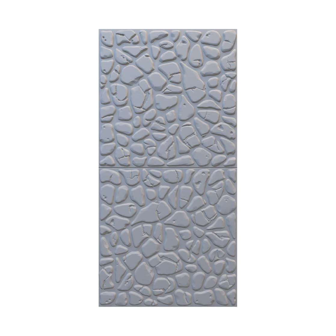 Playtile - Cobblestone - Half