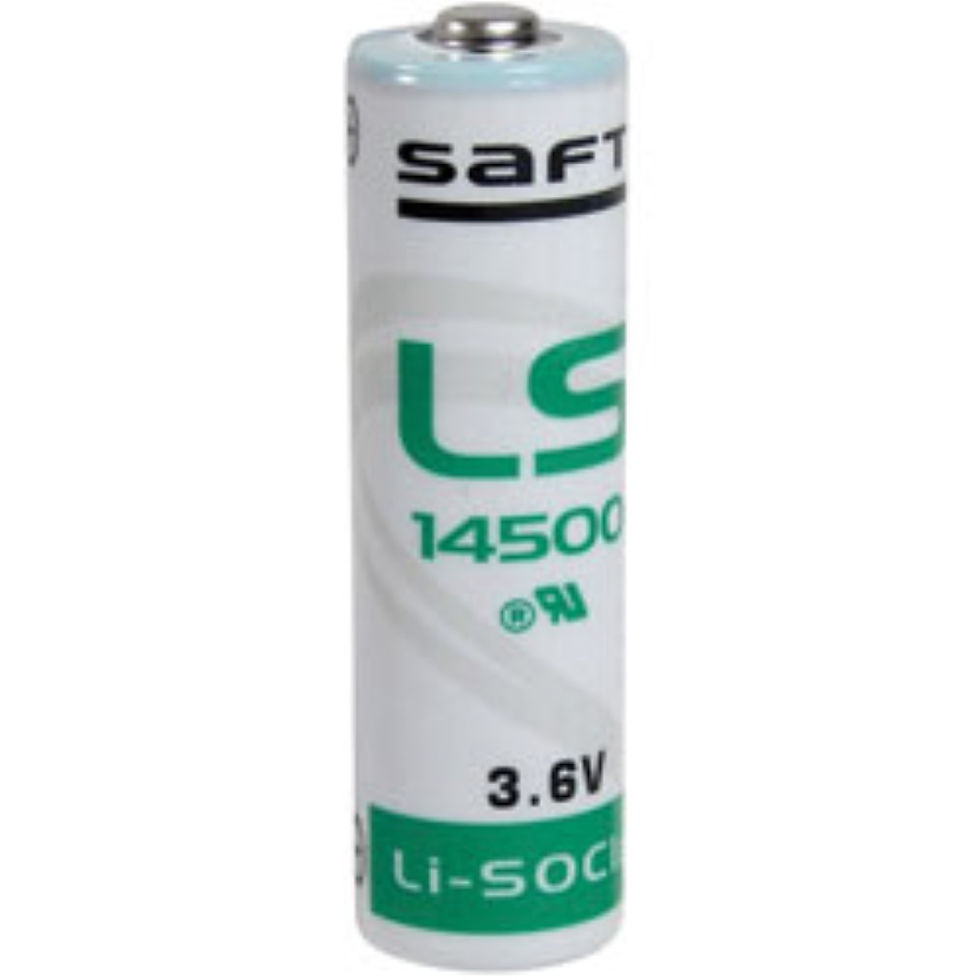 Thumbnail: Saft Ls 14500 3.6V Li-SOCl2 2 pin connector