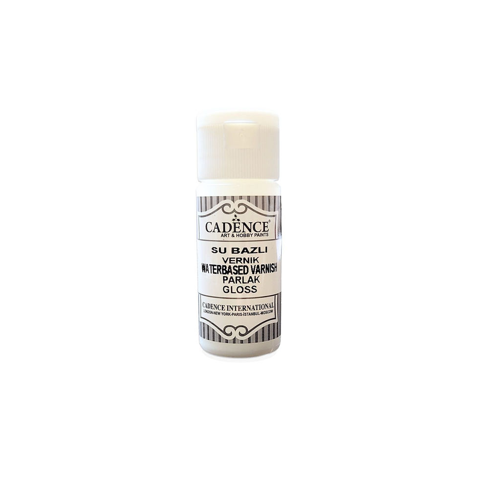Cadence Acrylic varnish Gloss - vernis op waterbasis glans 25 ml klein potje beschermlaag voor je verf met glans afwerking