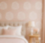 Grote roos bloem sjabloon op roze slaapkamer muur, herbruikbaar muur sjabloon groot voor bloemen muurschildering, 40x40 cm