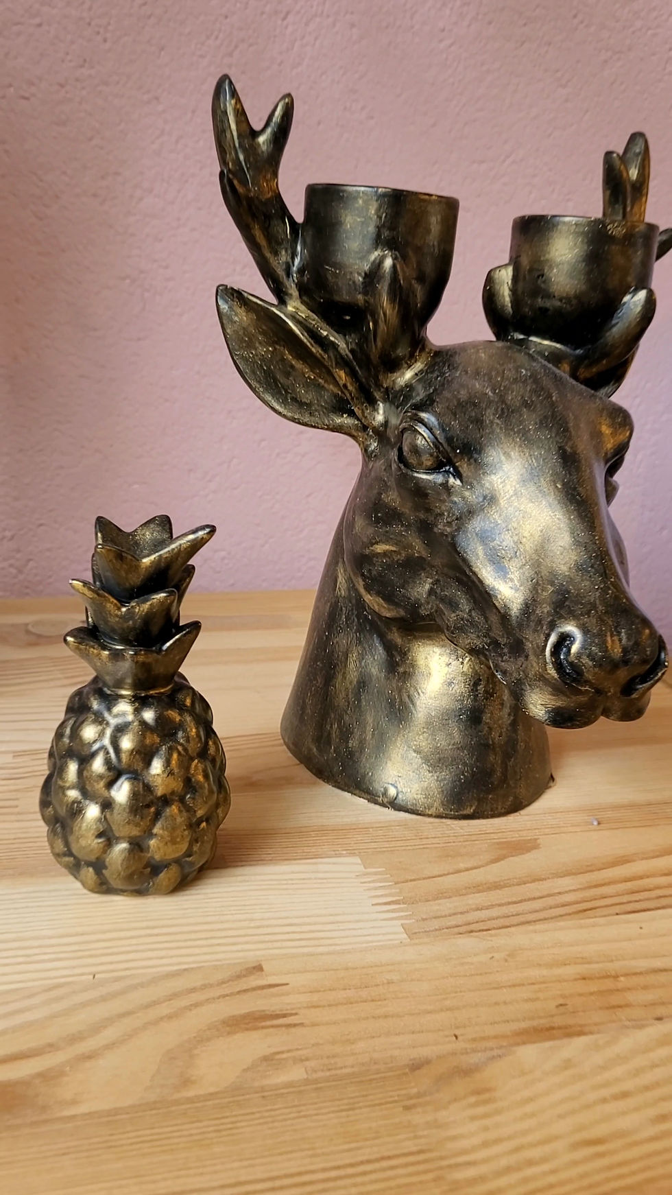 Kringloopbeeldjes met gilding wax opgeknapt