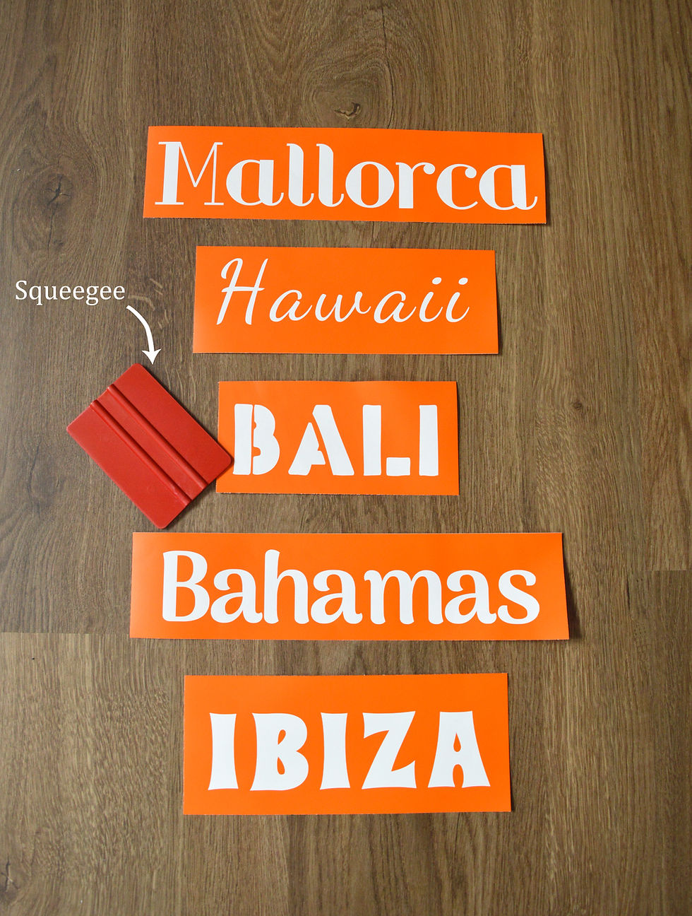 Thumbnail: Tekst sjablonen Tropische plekken om wegwijzerpaal te maken