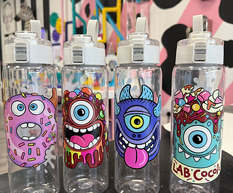  Lab Cocoa water bottle  | kids water bottle  | Douglas donut water bottle 