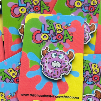 Douglas donut pin badge 
