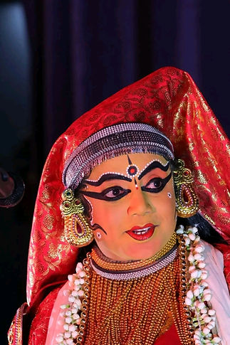 Rajni in Kathakali costume