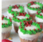 mini Christmas cupcakes