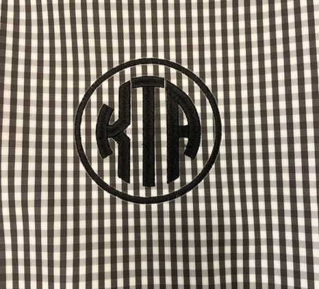 Thumbnail: Gingham Black Tote