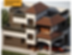 Urapakkam House: A three-apartment complex with gable roofs and modern design, blending elegance and functionality.