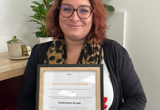 Félicitations à Lisa pour son diplôme de Gestionnaire de Paie !