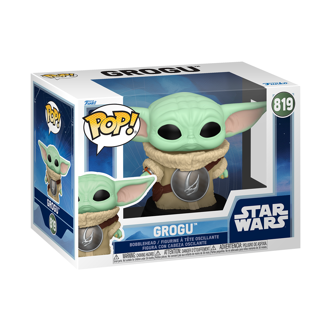 GROGU WITH MUDHORN CHEST ARMOUR - M&G POP 2 - FUNKO POP STAR WARS 819