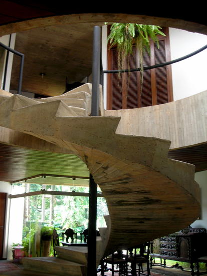 Detalhe escada ciruclar