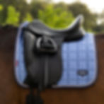 Tapis de selle dressage Loire Powder Blue - LeMieux