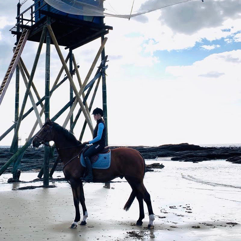 Thumbnail: Tapis de Selle Velvet Bleu Clair - Kentucky Horsewear