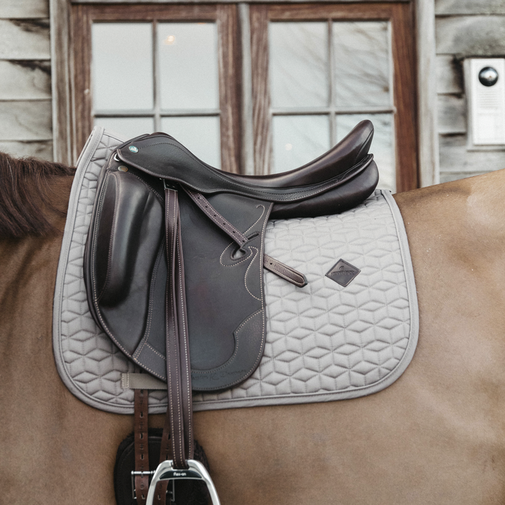 Tapis de Selle Dressage Classique Beige - Kentucky Horsewear